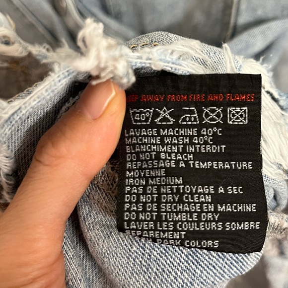 Redial Distressed Denim Jacket Small - Picture 6 of 7